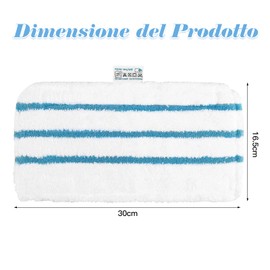 2 Cloths for Black and Decker Steam Mop FSMP20 Microfibre Cloths for Black & Decker Steam Mop FSMP20, FSMH1321JMD, FSM1500, FSM1600, FSM1610, FSM1620, FSM1621, FSM1630 H1 622