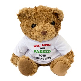 NEW - WELL DONE YOU PASSED YOUR DRIVING TEST - Teddy Bear - Cute Soft Cuddly - Gift Present