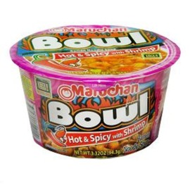 MARUCHAN Hot & Spicy with Shrimp Flavor Ramen Noodle Soup 3.32 oz (PACK OF 6)