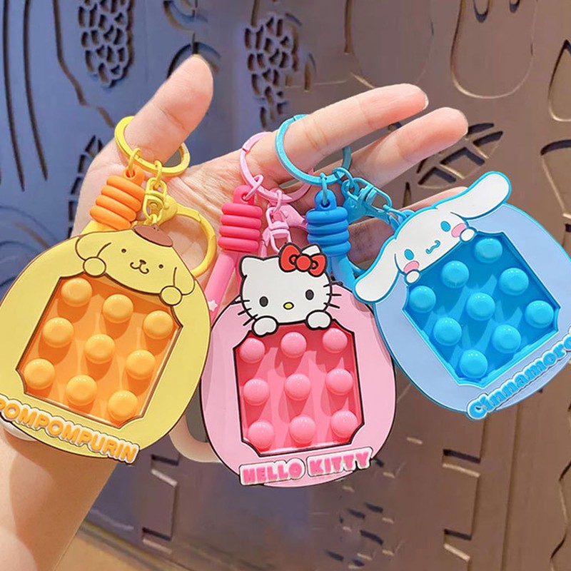 [AAGWW] キーホルダー ファッション クリエイティブ 可愛い 捏捏楽 ストレス解消 诞生日 祝日ギフト PVC製