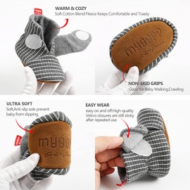 QWZban Baby Booties Infant Newborn Boys Girls Slippers Warm Crib Sock Shoes Indoor First Walker Prewalker