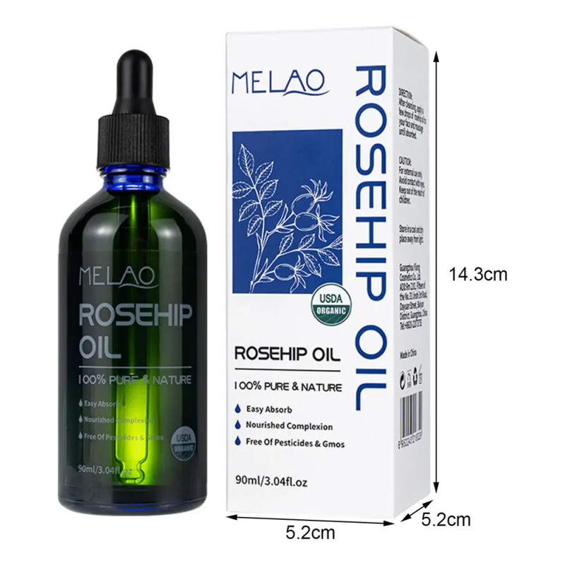 Suero Facial De Aceite De Rosa Mosqueta Con Vitamina C