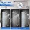 All Metal Shower Head, 10" High Pressure Rainfall/Handheld Shower Combo