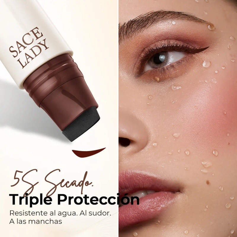 Sace Lady Doble Sello Delineador De Ojos Waterproof 2.8g