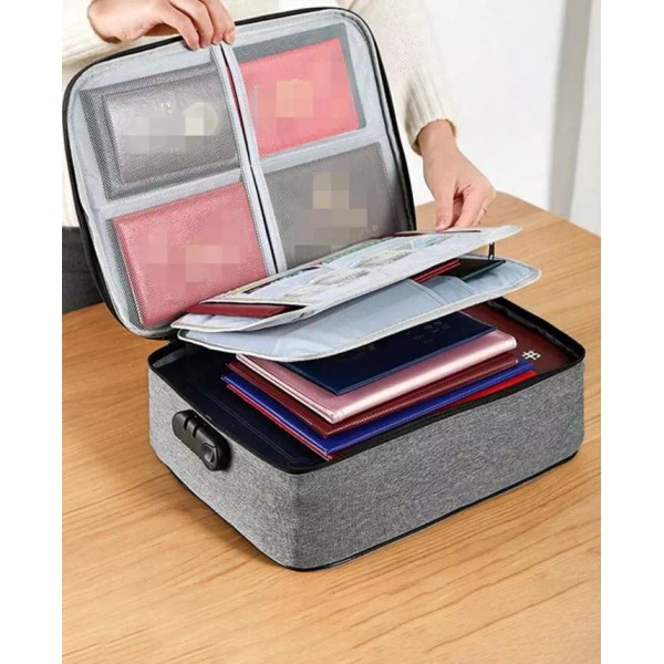 Unbranded documents files passport traveling office security storage bag 3