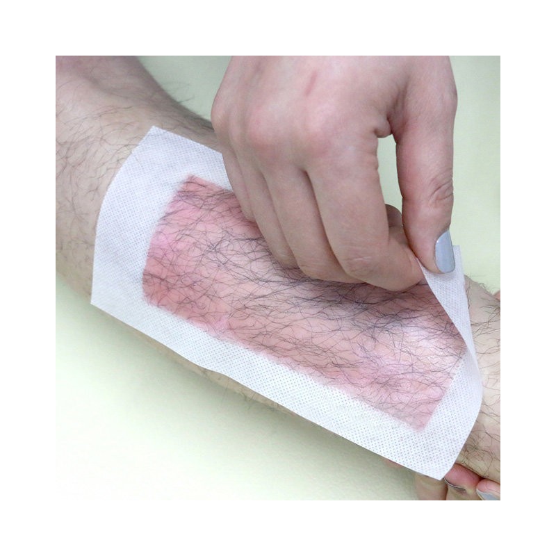 WaxKiss wax strips, 100 sheets, self-waxing hair removal patch, waxing