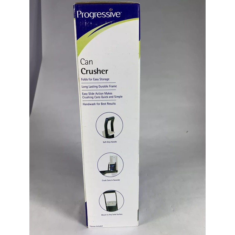 Progressive International *New* Wall Mounted Soda/Beer Can Crusher Boxed w/