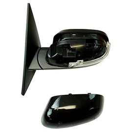 TRQ Left Mirror with Heat Power Folding without Blind Spot Indicator Drivers Side Compatible with 2014-2019 Kia Soul KI1320179