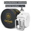 Cartvelli Premium Men's Carbon Leather Belt - Made in Germany