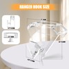 SLMT Space Saving Hanger Hooks 30 Pack, Clear Clothes Hanger