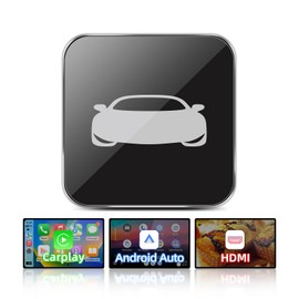 Car TV Assistant Wireless CarPlay & Android Auto Adapter, HDMI to USB Converter for Wired CarPlay Cars, Plug & Play, Support Fire TV Stick, Game Consoles, Video Casting, Anti-Disconnect Design, No Lag
