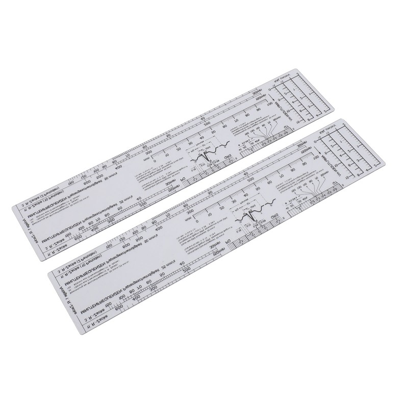 2 Sets EKG Calipers and EKG Ruler Combination Set Electrocardiogram
