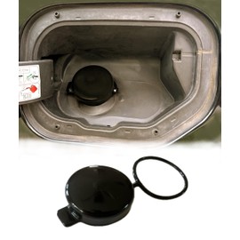 Cap & Shield Tethered 2.25inch ID, Capless Gas Cap Dirt, Water & Dust Cover Compatible With Ford F-150 and Maverick Model Years: 2021-2025 Capless Gas Cap Fuel Filler Nozzle Cover (Tethered)