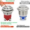 19mm Momentary Push Button Switch Waterproof IP68 5A Stainless Steel