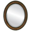 OVALCREST Oval Beveled Wall Mirror for Home Decor - Monticello