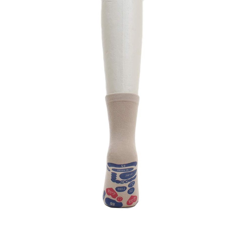 Mikasa Pot Map Socks, Pink, 8.7 - 9.8 inches (22