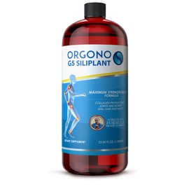 Orgono Living Silica Siliplant | Vegan Collagen Booster | Supports Healthy Collagen and Elastin Production for Joint & Bone Support, Glowing Skin, Strong Hair & Nails. 66 Servings
