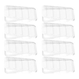 Pack of 8 Door Stops, Rubber Wedge, Transparent Door Stop Wedge, Furniture Washers Wedges, Door Wedges Non-Slip Rubber, for All Floors, Non-Slip Design, for Levelling Uneven Tables