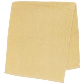 Hayashi FM202003 Face Towel, Approx. 13.4 x 31.5 inches (34 x 80 cm), Made in Japan, Organic Senshu Towel, Mona Color, Yellow