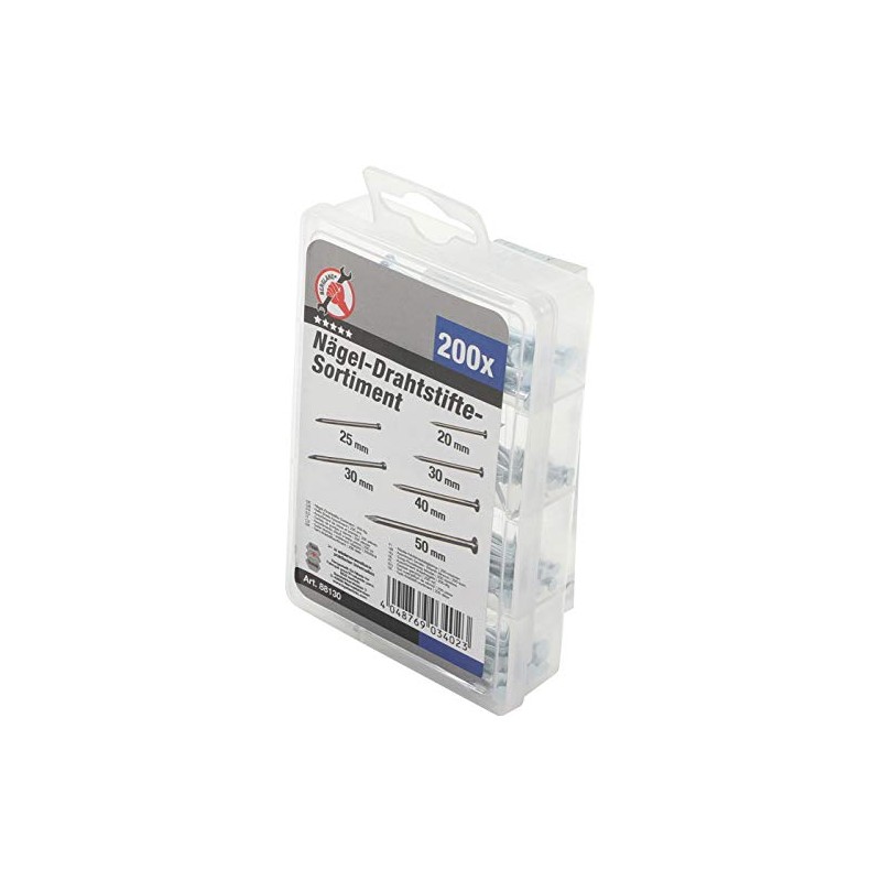 BGS Diy 88130 | Nails Brads Assortment | 200 pcs.