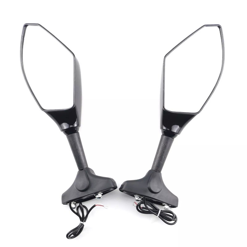 POMT Rearview Mirrors With Turn Signals LED For Aprilia RSV4