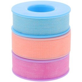 CHILDWEET Cinta para Pestañas, Cinta Adhesiva para Pestañas de Gel de Silicona No Tejida, 3 Rollos, Fácil de Transportar, Transpirable, para Uso Diario y para Individuos