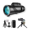 80x100 Monocular Telescope High Powered for Smartphone Monoculars for Adults