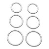 JSDDE 16G Stainless Steel Hinged Clicker Earrings Nose Clicker Ring