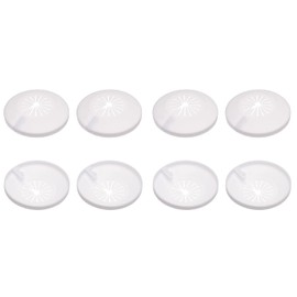 DTGN 60x13mm(DxT) Pipe Cover Decoration - 12Pack - Good for Bathroom Kitchen 15mm-25mm Dia Pipe - PP Plastic Escutcheon - White