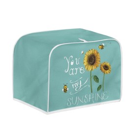 NETILGEN 2 Slice Toaster Dust Cover Bread Machine Oven Dustproof Cover Kitchen Bakeware Protector Dustproof Fingerprint Protection for Women Gift(11.4 x 7.9 x 7.5), You Are My Sunshine