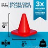 LVL10 Pro Training Cones - 6" Soccer Training Cones for