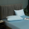 2 Pcs Cooling Twin Fitted Sheet Sky Blue, 100% Viscose