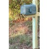 MEIYIHUI Heavy Duty Galvanized Steel Mailbox Post, Rural Mail Box