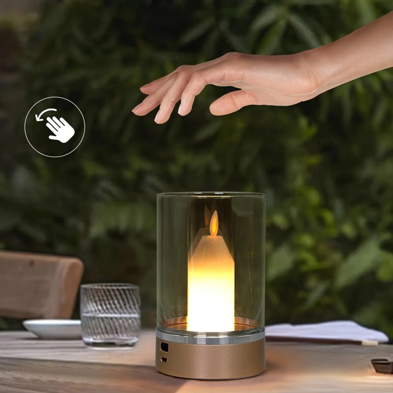 Magic Crystal Motion Sensor LED Candle Lamp - Hand Control