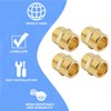 QZKJQDD 2 Pcs 1/2" Male to 1/2" Male, Thread Brass