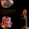 KAYATA 3/4 Size Violin set, Beginner Students Violin,Maple Wood Violin