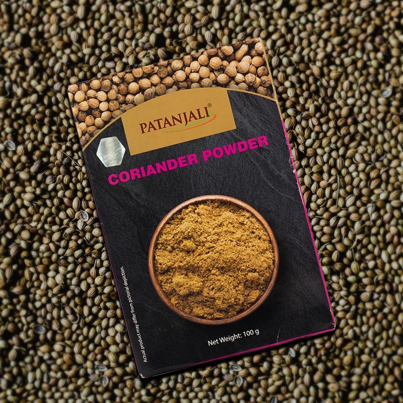 Patanjali Coriander Powder 100g / 0.22 lb - Pack Of