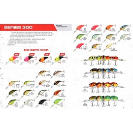 Band-It Series 300 Crankbait Bass Fishing Lures, Fisghing Accessories, Dives to 12-feet Deep, 2", 1/4 oz, Mistake, (BDT358)