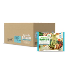 Lemonilo Ramen - Onion Chicken Soup - Healthy Instant Ramen - Oven Baked Noodles - Made with All-Natural Ingredients - Quick Meal Kit (2.65 Oz) - Pack of 6