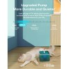 AONBOY Cyan Green Cat Water Fountain 2L LED Quad Filtration