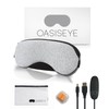 OASISEYE USB Electric Heated Eye Mask Steam Soft Velour Material