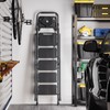 KINGRACK Folding 5 Step Ladder, Portable Ladder for Multi-Purpose, Home,