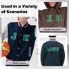 VGROSIA 4-1/2" Varsity Letter Patches Chenille Green Iron On Letters