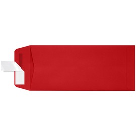 #10 Open End Envelopes w/Peel & Press (4 1/8 x 9 1/2) - Ruby Red (50 Qty.) | Perfect for Small Business Use and Invitations