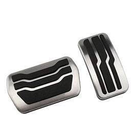 WANWU Stainless Steel Car Interior Gas Fuel Pedal Brake Pedals Cover Compatible with Ford Focus 2 3 4 MK2 MK3 MK4 2005 2018 Accessories(at)