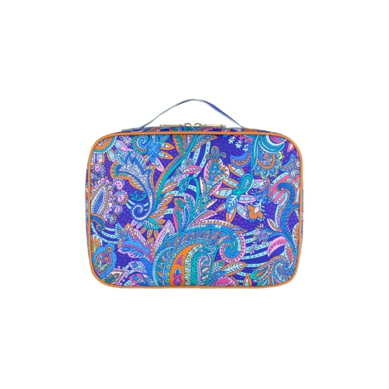 Oilily Cara Travel Kit with Hook Everly Paisley, Spectrum Blue