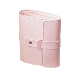 AIMALL Portable Jewelry Organizer, Convertible Travel Case for Earrings and Bracelets, Lightweight Faux Leather Design, Holds Up to 42 Pairs, 16x6.3 inches