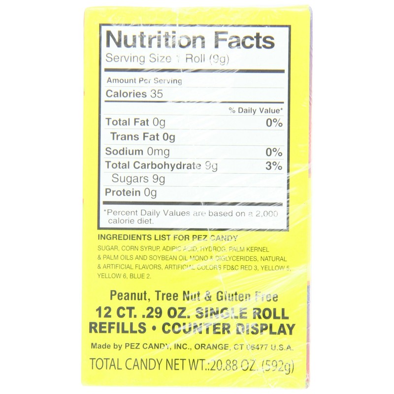 PEZ Original Fruit Candy Refills, 6-Count Roll, 0.29 Ounce (Pack