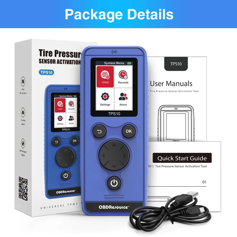 OBDResource TPMS Reset Tool Tire Pressure Monitor System Sensor Activation