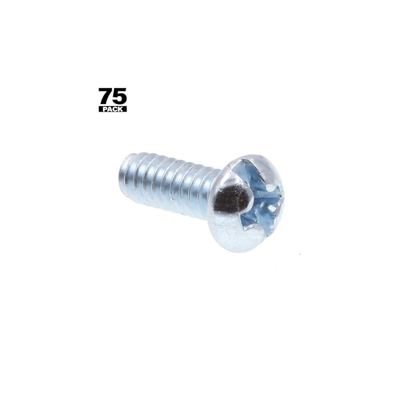 Prime-Line 9003018 Machine Screws, Round Head, Phillips/Slotted Combination Drive, #6-32
